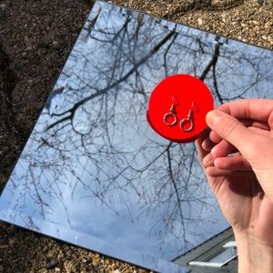 Small hoop earrings handmade